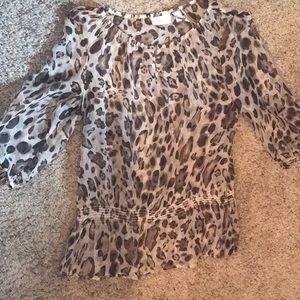 Chico’s leopard top and shell, Chico’s size 1